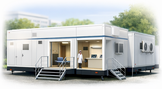 Мобильное здание под МРТ Мобильное здание под МРТ